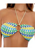 Luli Fama Island Blues Ring Bandeau Top